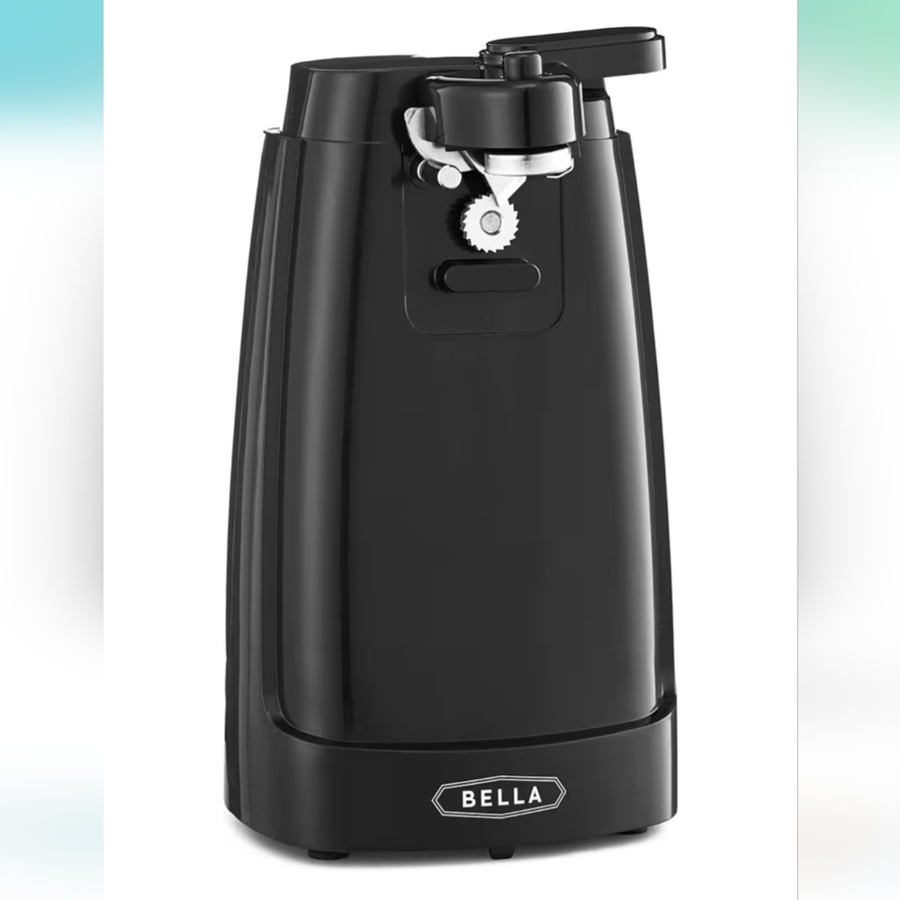 Bella Black Stainless 4-Multi Functions Electric Can Opener